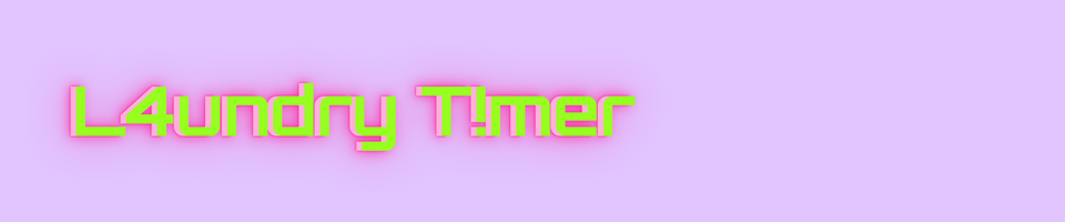 Laundry Timer