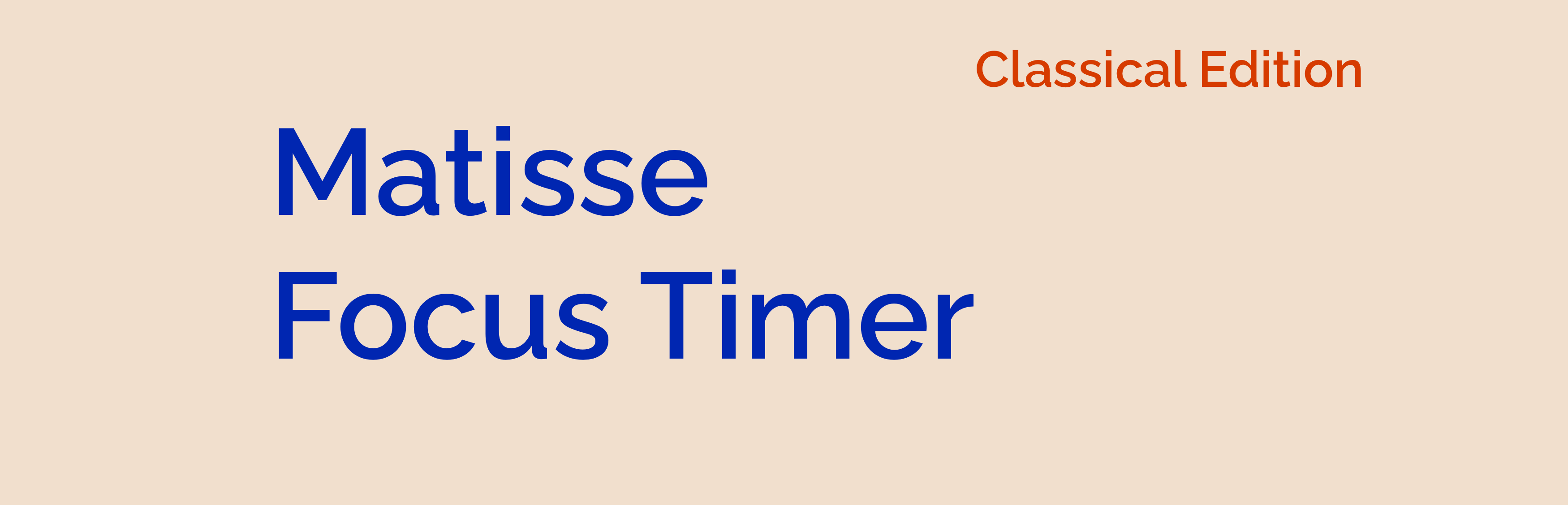 Matisse Focus Timer