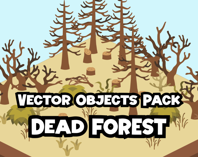 Vector Objects Pack - Dead Forest by VectoRaith