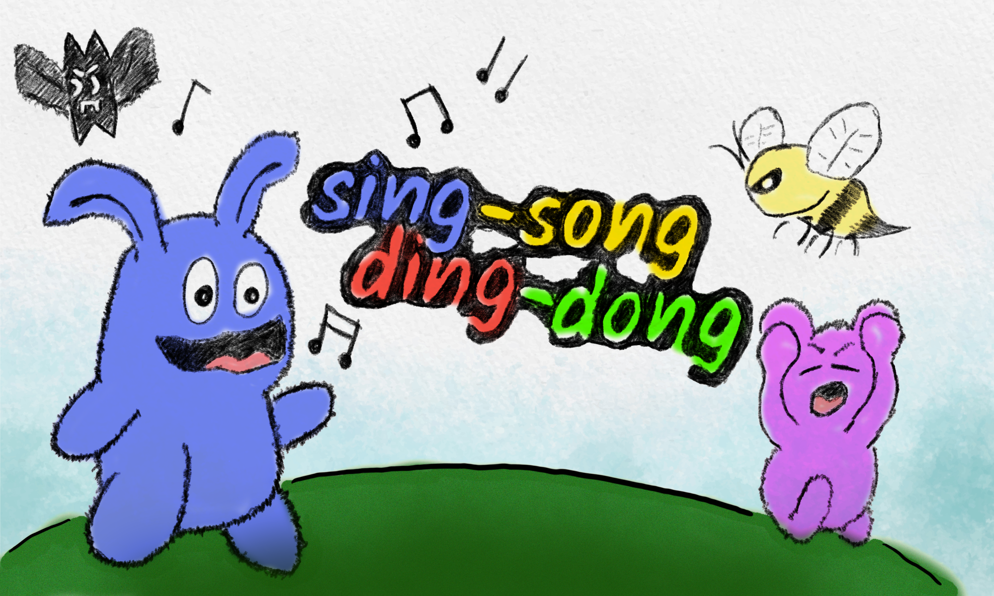 sing-song ding-dong for playdate