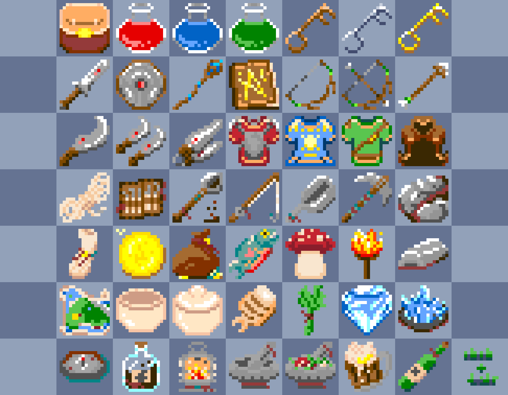 DnD Pixel Fantasy Backpack🐲 - Weekly Updates by Ibib / Celerybib