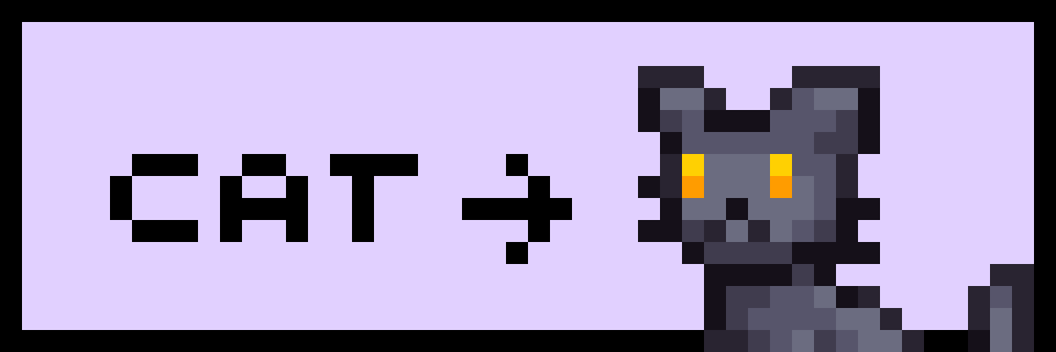 Top-Down Pet Cat (Black)