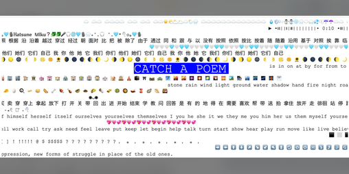 Cover image for catch a poem (2025)