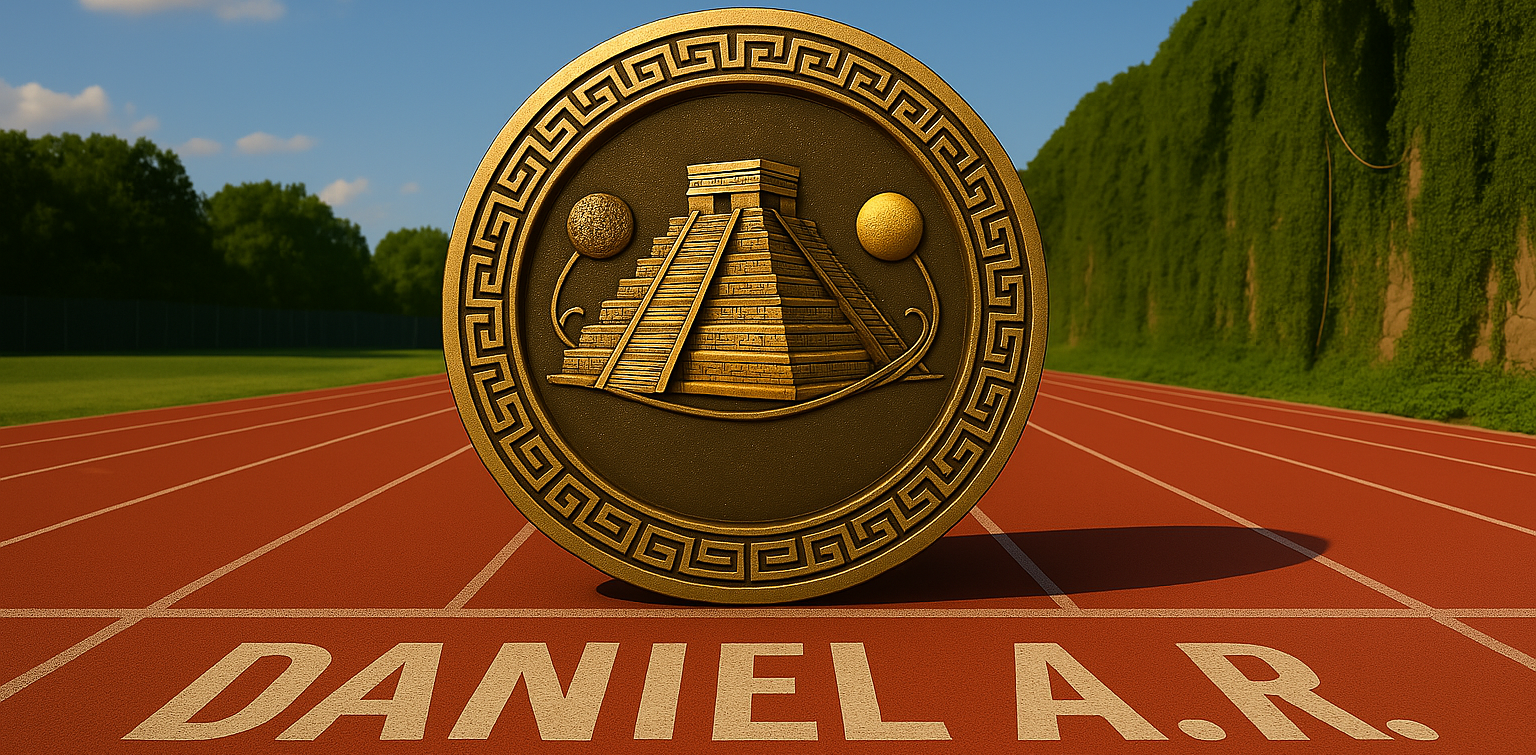 Daniel Rozek Mayan Animated Gold Coin by Daniel Rozek