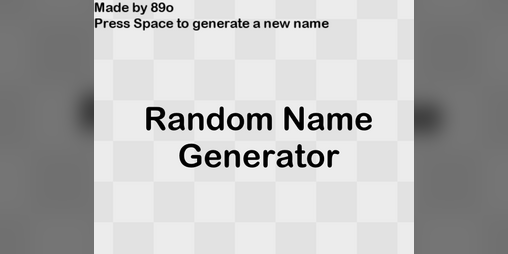 random game name generator