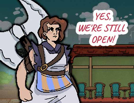 Cover image for Yes, We're Still Open!