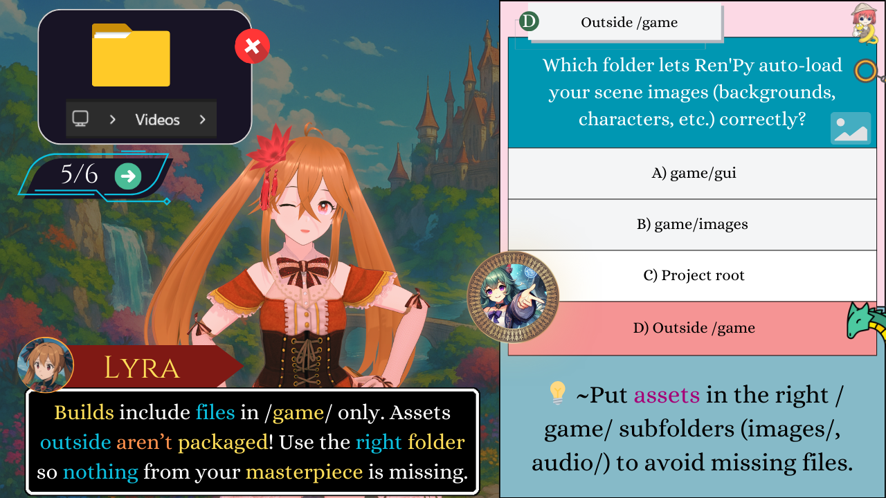 Ren’Py Poll Correction — Outside game is not for scene images — Discover with Mia