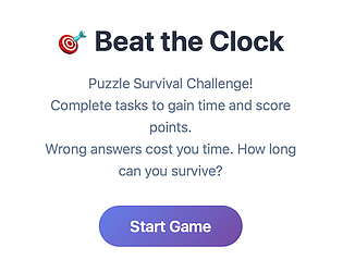 Beat the Clock: Puzzle Survival