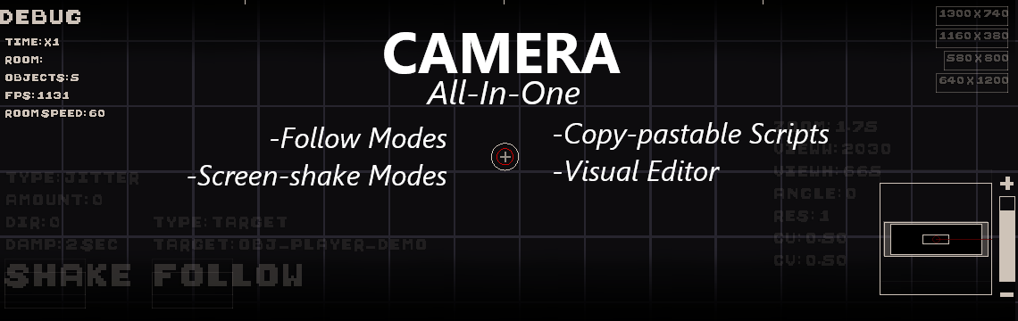 All-in-One Camera for Gamemaker