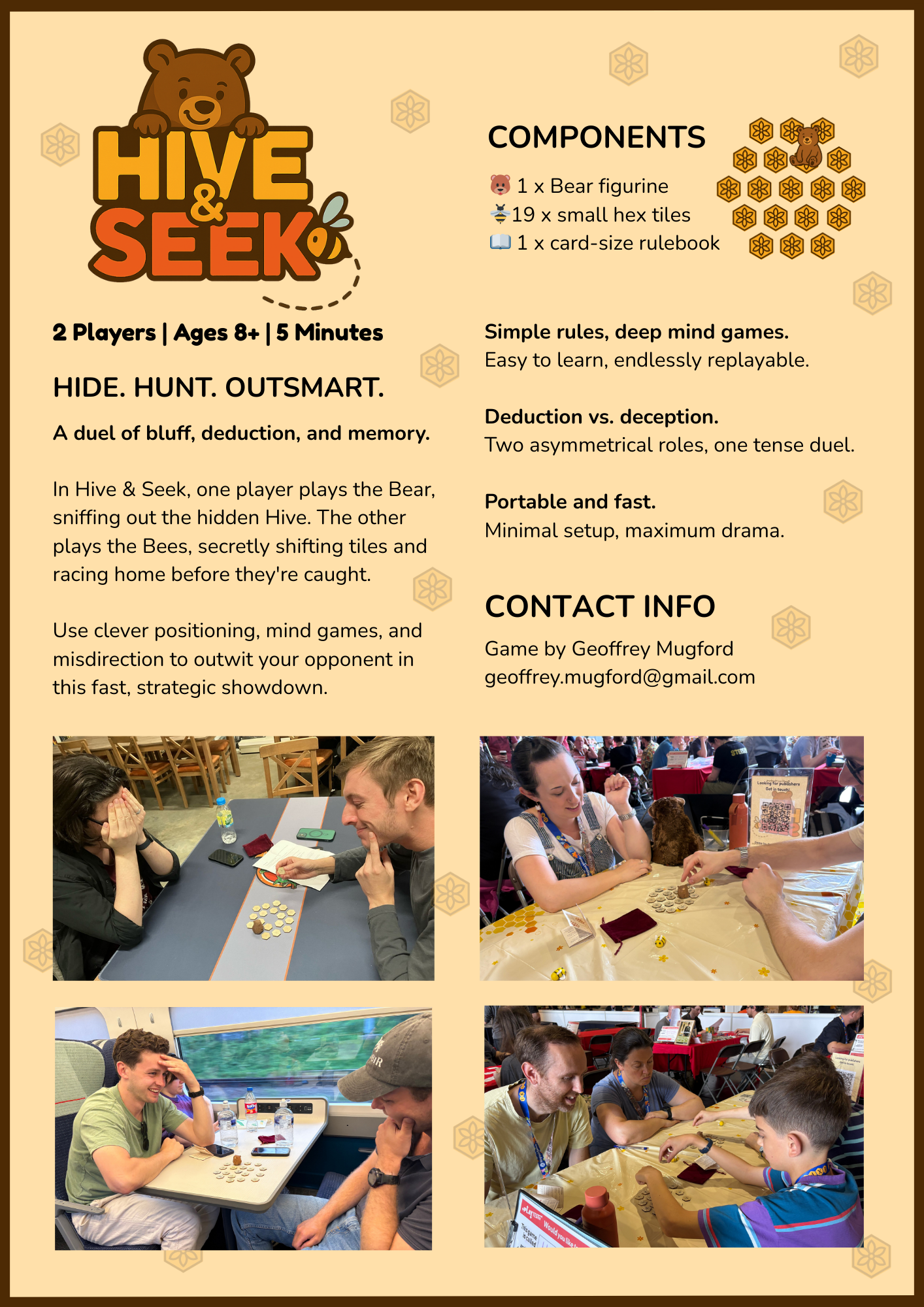 Hive & Seek Sell Sheet Hive & Seek Sell Sheet