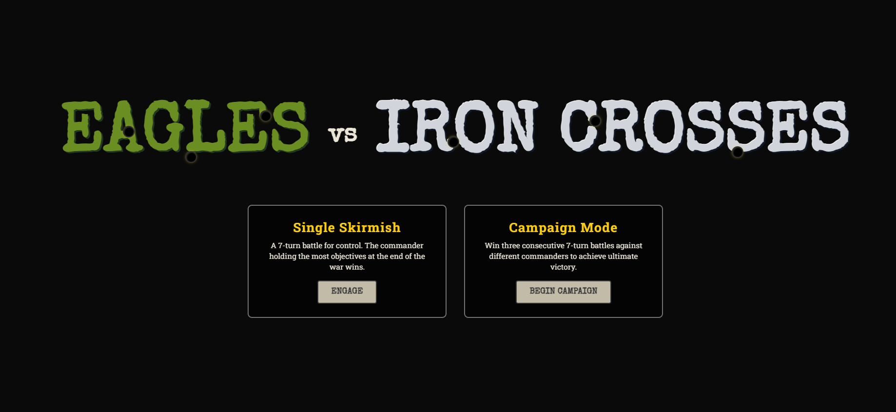 Eagles Vs. Iron Crosses