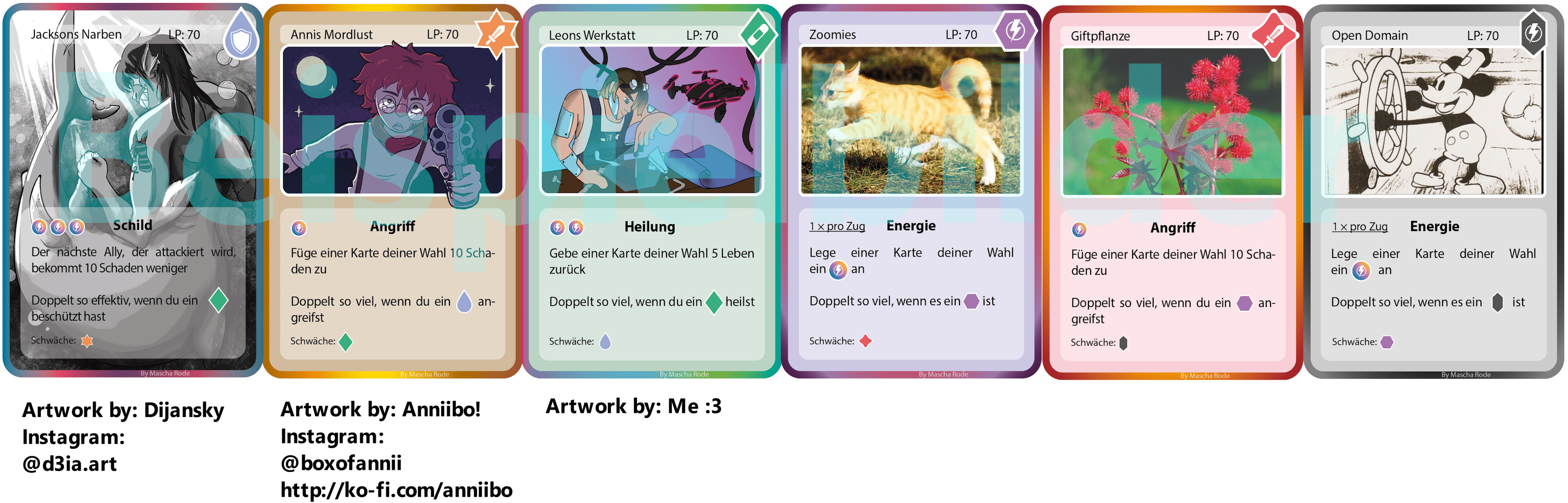 Customizable TCG cards (GER, ENG)