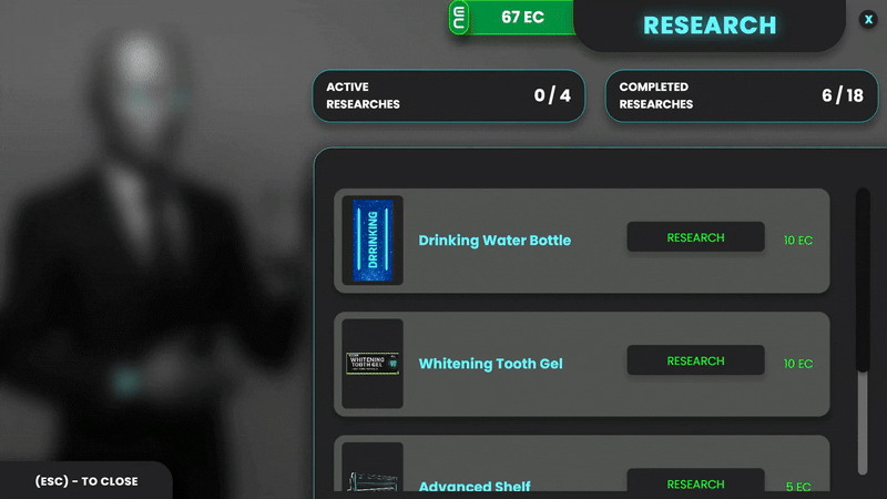 Research and Upgrades