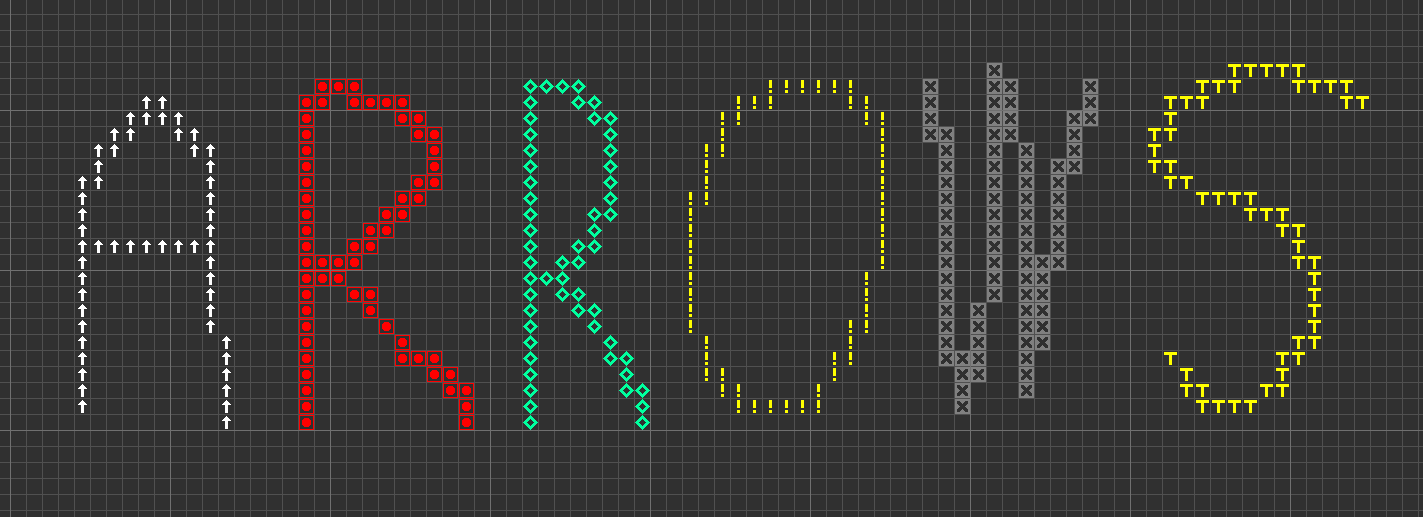 arrows cellular automata