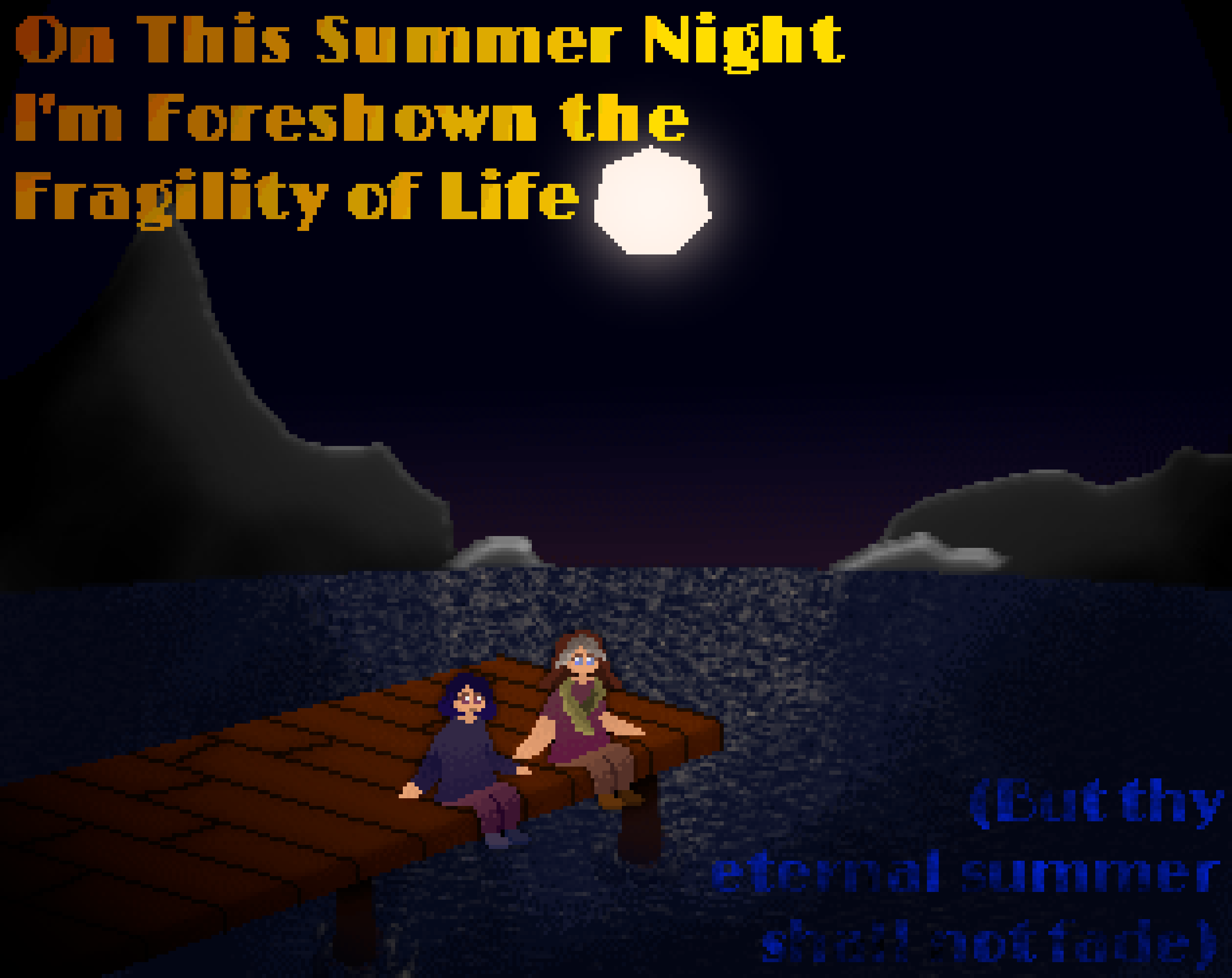 On This Summer Night I'm Foreshown the Fragility of Life by Wejaru
