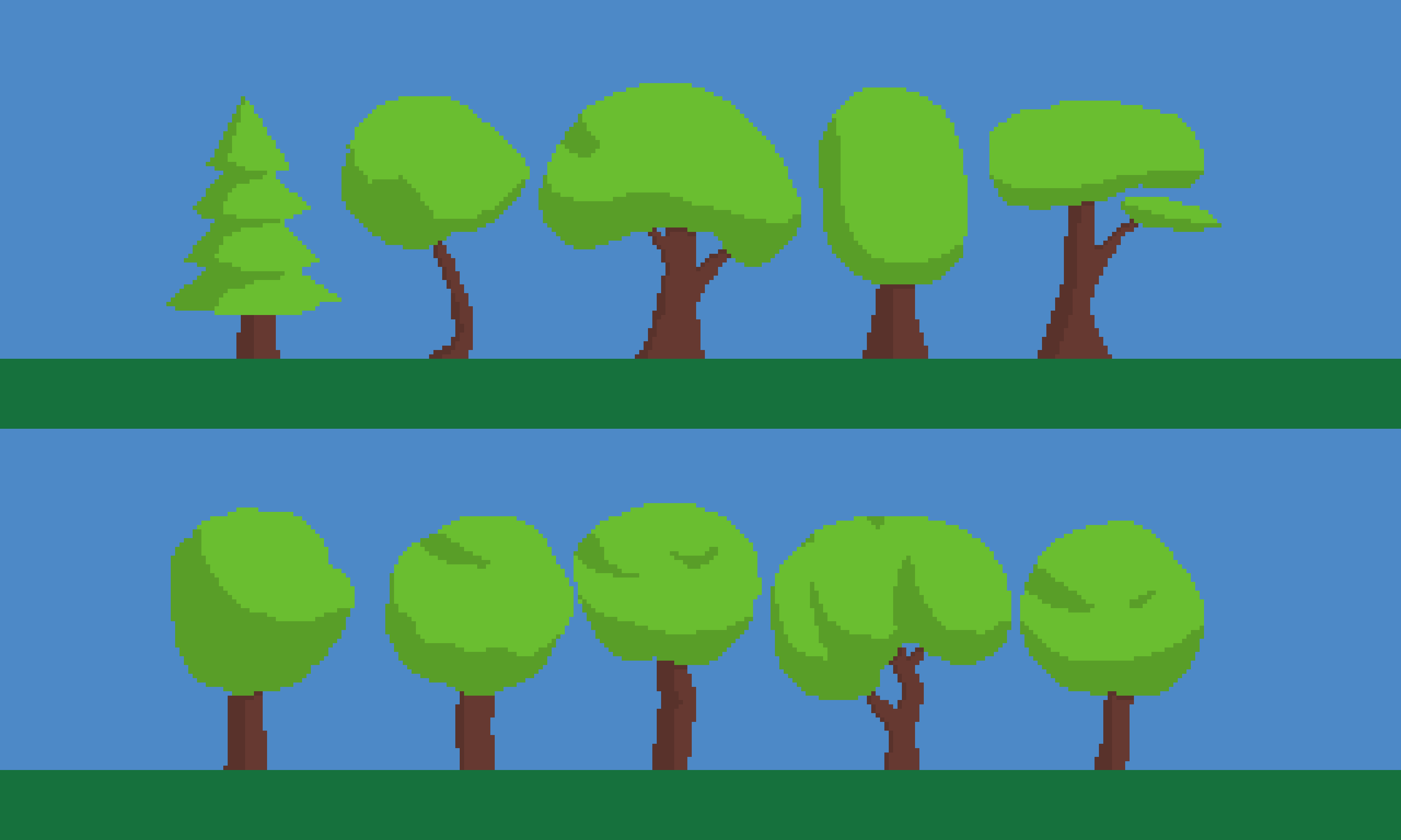 Pixel Art Animated Tree Pack