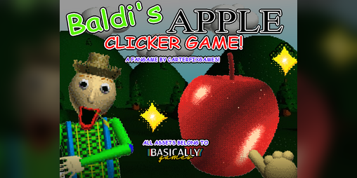 Cover image for Baldi's apple clicker game!