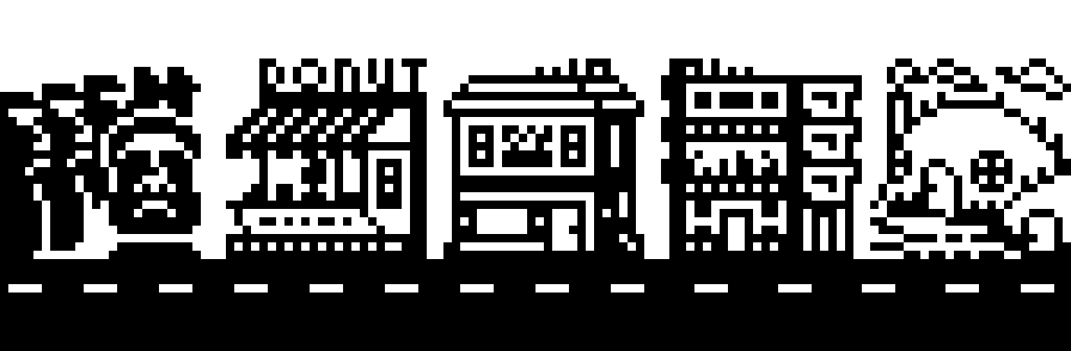 1 Bit Town - 24x24 unicolor pixel building collection - Weekly Updates