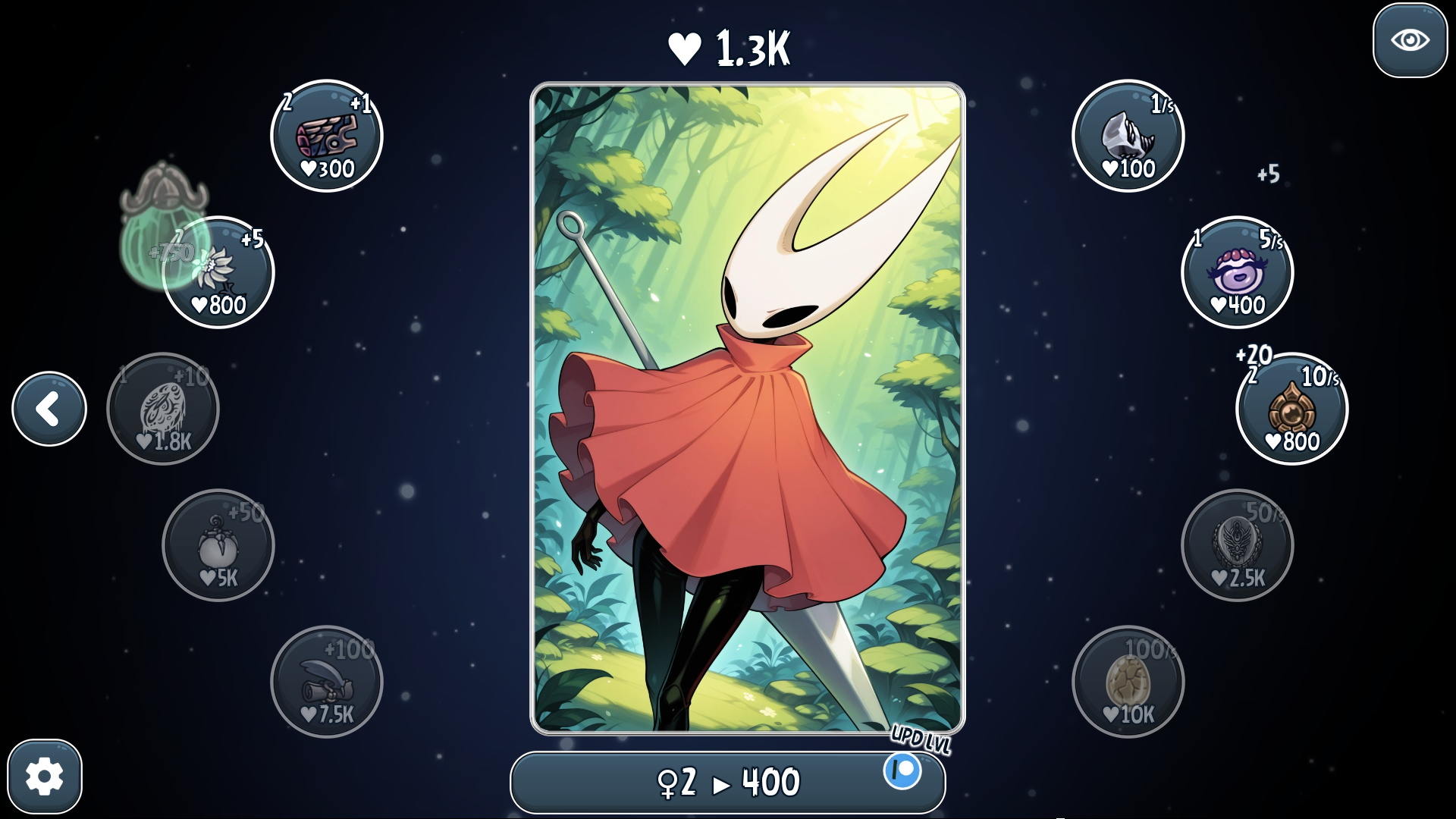 Hornet Clicker (v1.02) [Character from the game: Hollow Knight: Silksong] screenshot 2