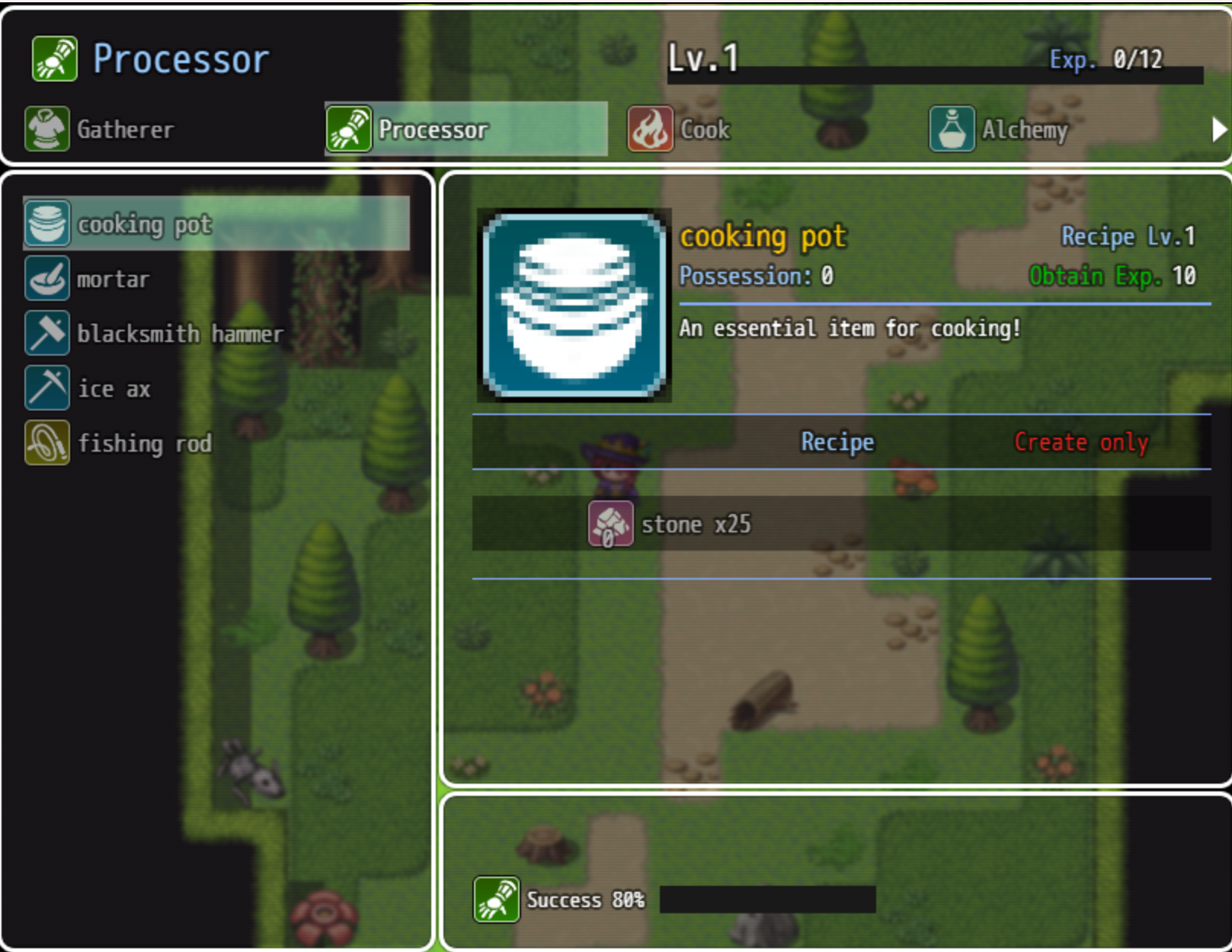 Mmorpg System Screen MMO Style Extract Synthesis System MVMZ by ayatam