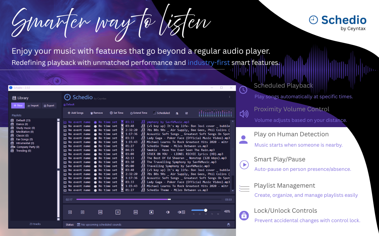 Schedio Audio Player