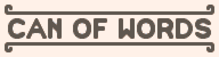 Can of Words