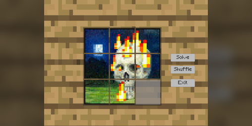 Cover image for Minecraft 8 Tile Puzzle Game