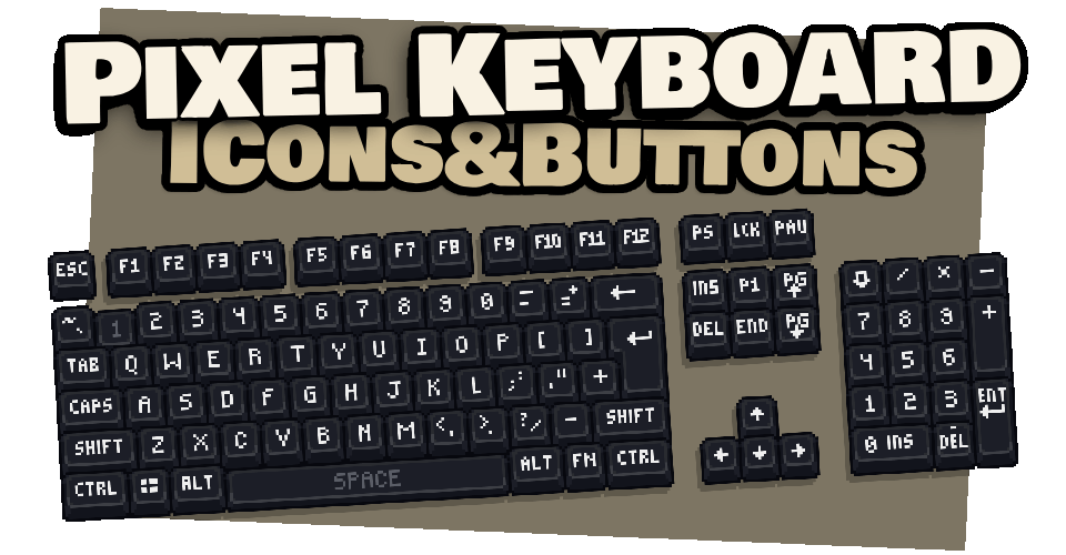 Pixel Keyboard Buttons