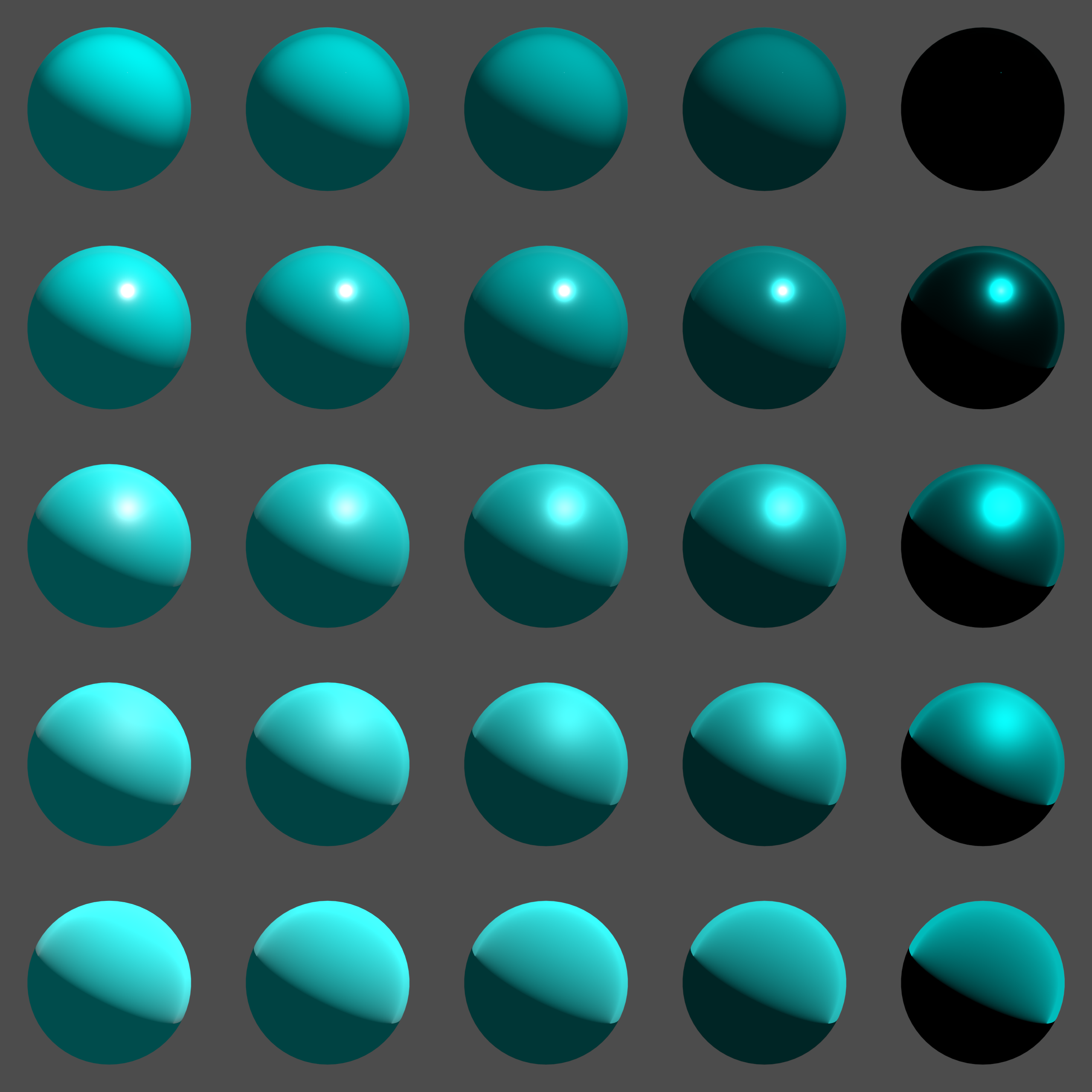 Roughness and Metallic specular reflectance.