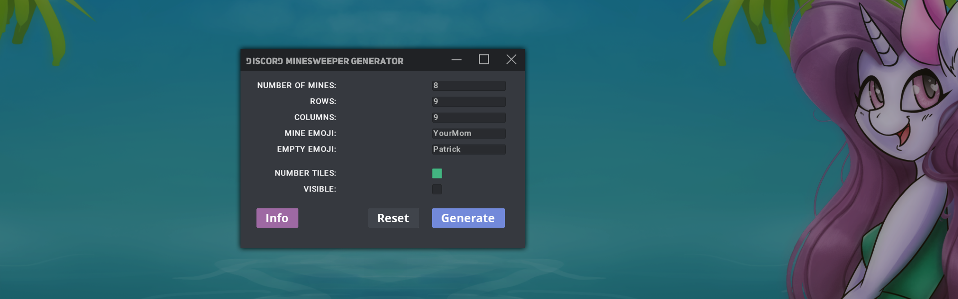 Discord Minesweeper Generator