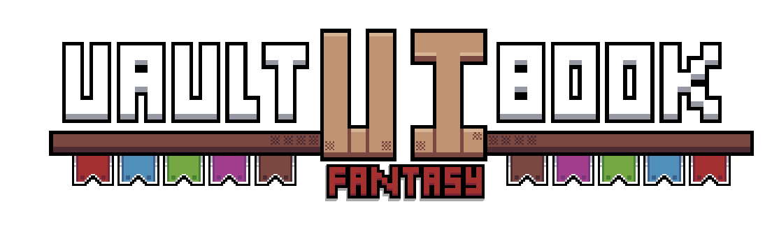 Pixel Vault UI Series | Fantasy Book UI V2