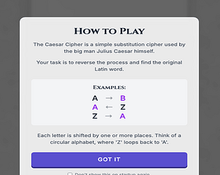 Caesar's Challenge
