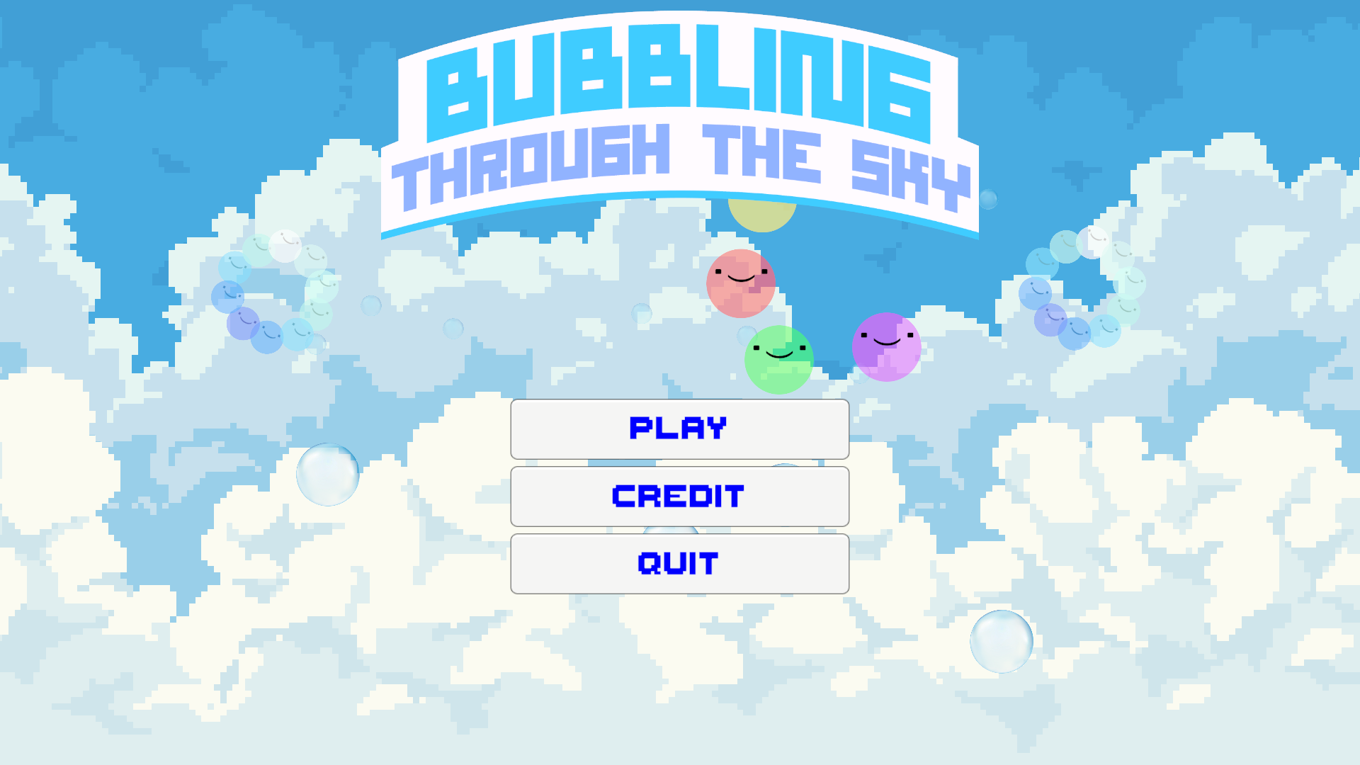 bubbling through the sky