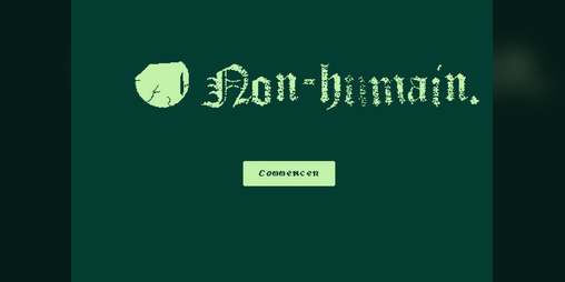 Cover image for Non-humain ENG/FR