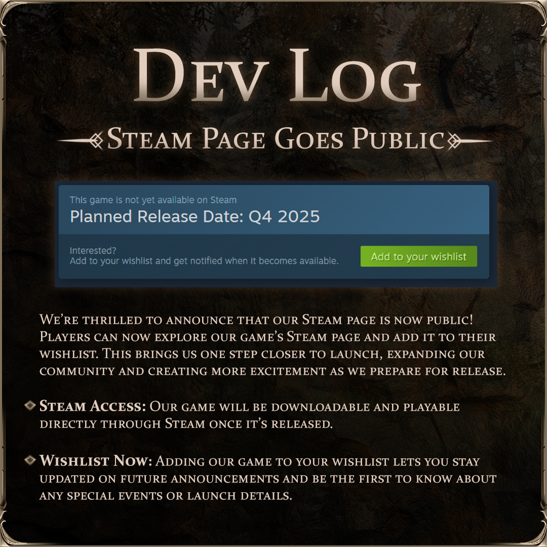 Steam page published