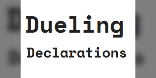 Cover image for Dueling Declarations