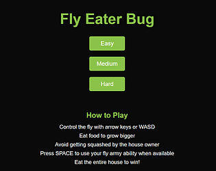 Fly Eater Bug Full Game