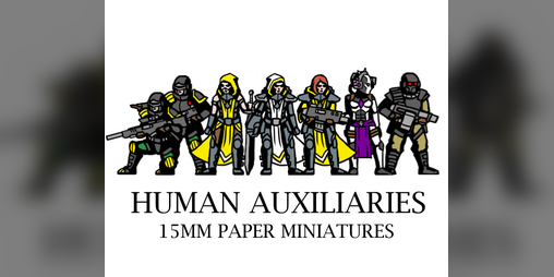 Cover image for 15mm Human Auxiliaries - Paper Minis
