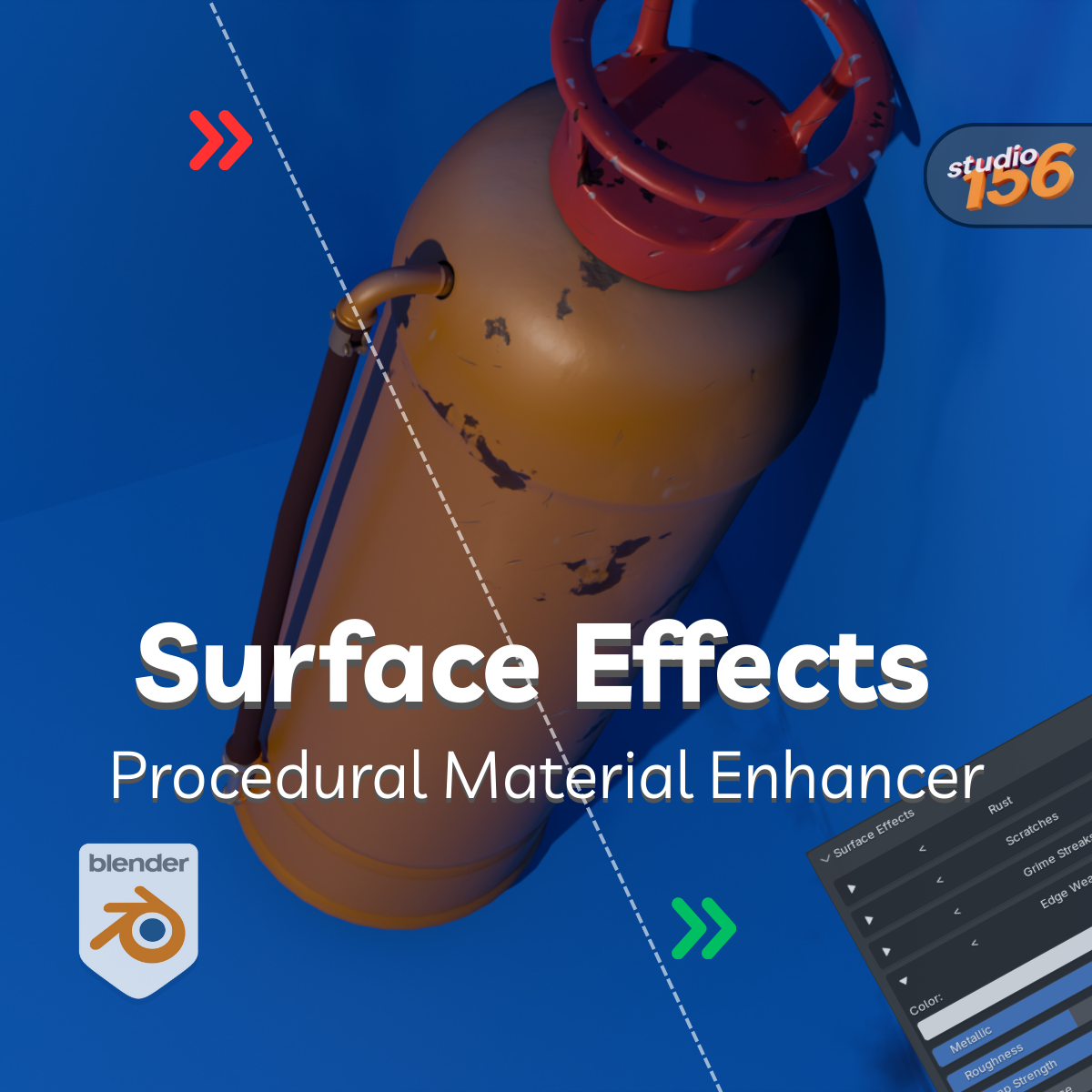 Surface Effects – Procedural Material Enhancer for Blender by Studio156