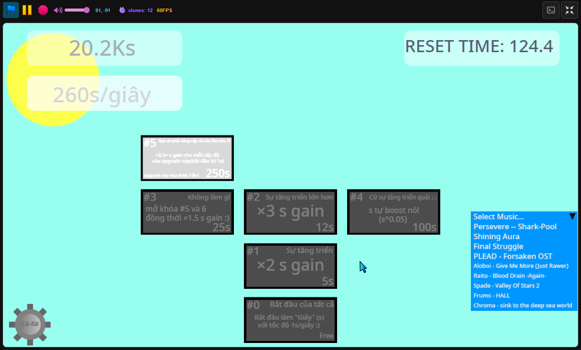 One Time Upgrade The Time Upgrade Tree by Duy
