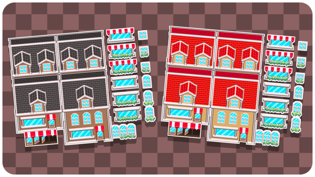 Pixel Store Building Pixel Store Building 16x16 Tiles by ELV Games