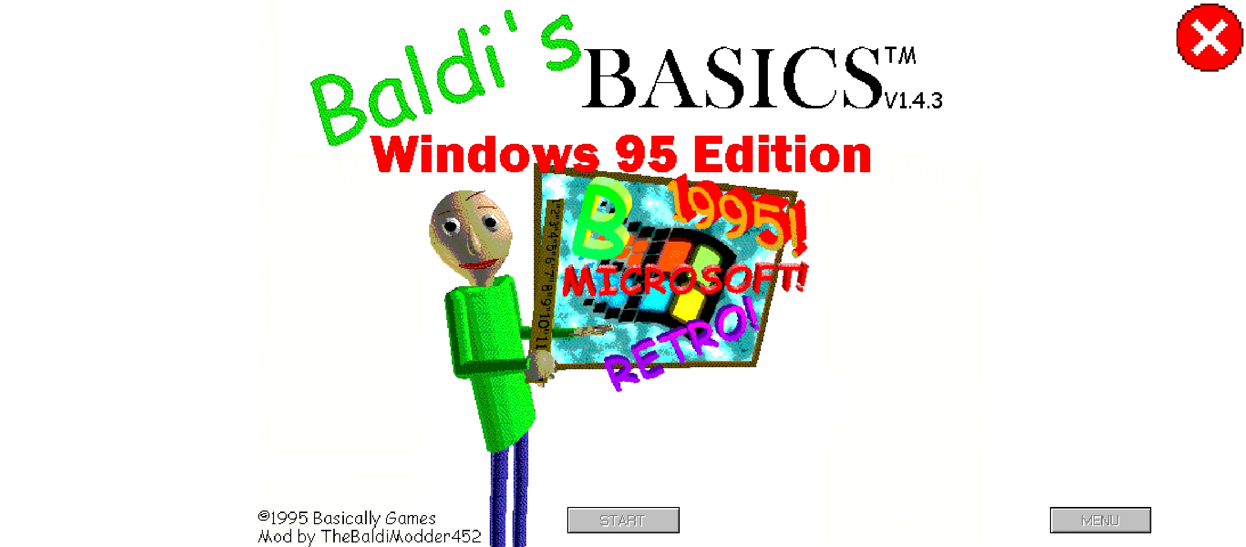Baldi's Basics Windows 95 Edition Mod Menu Update Android