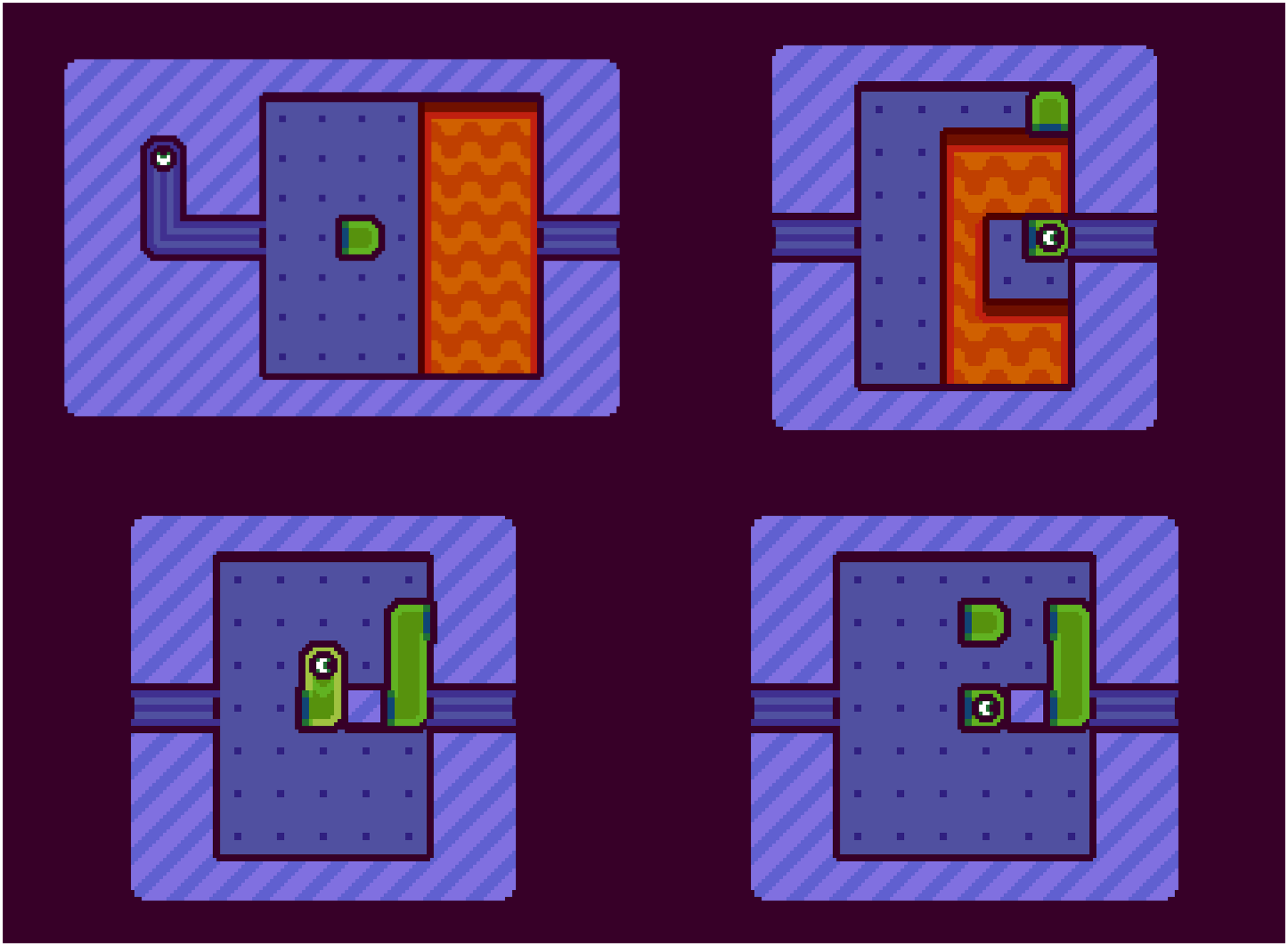 Overview of the 4 levels I made at this point