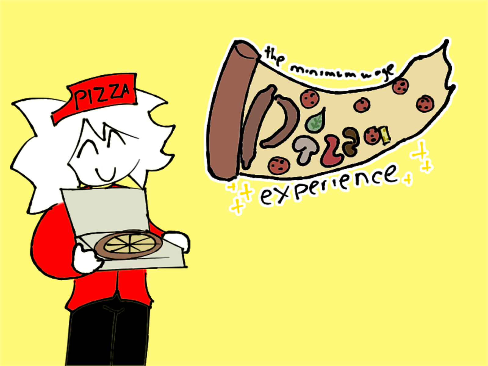 the minimum wage pizza experience