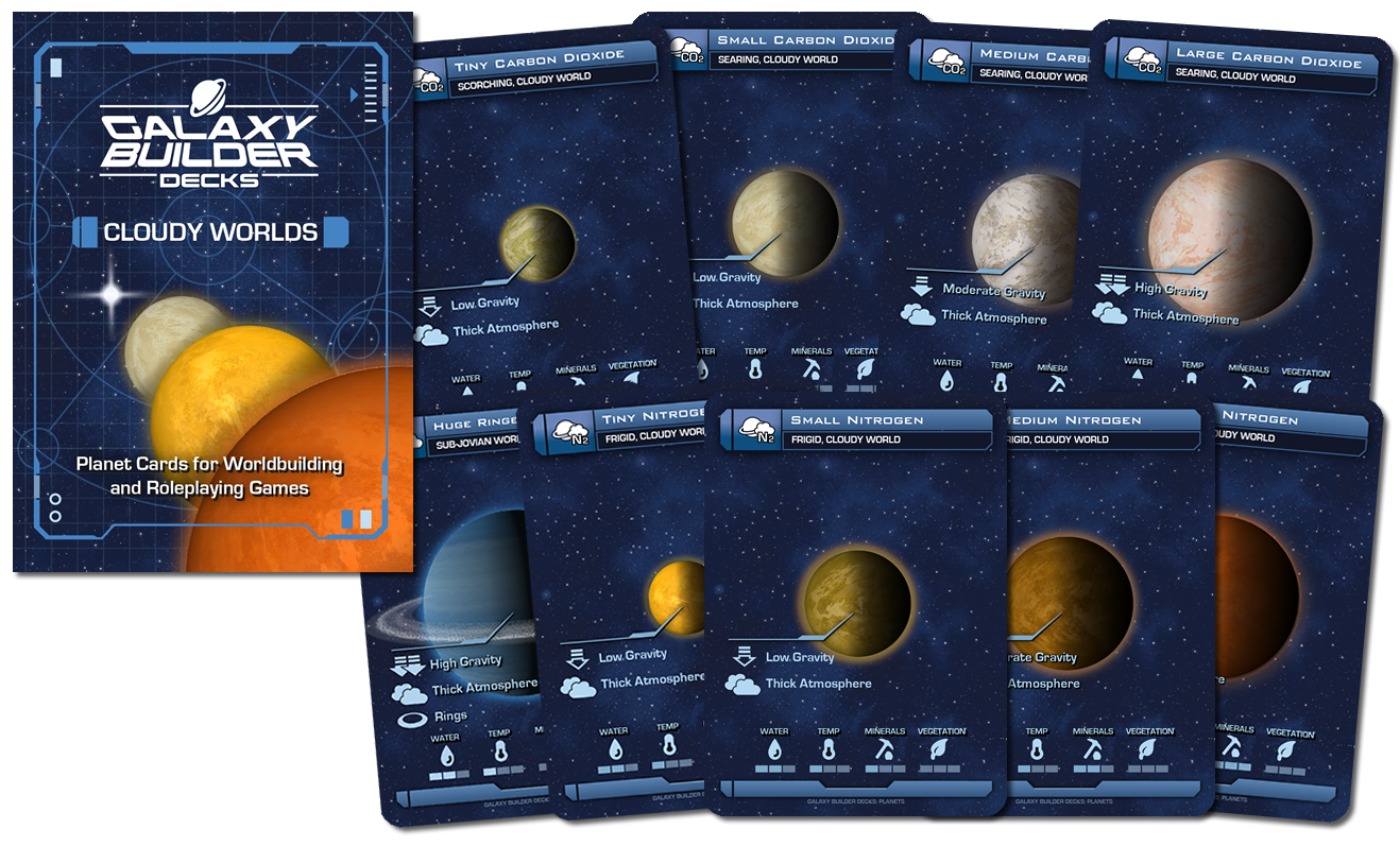 Galaxy Builder Decks: Cloudy Worlds Set