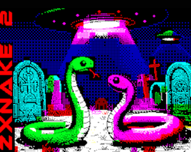 Portada de ZXNake2 en ZX Spectrum