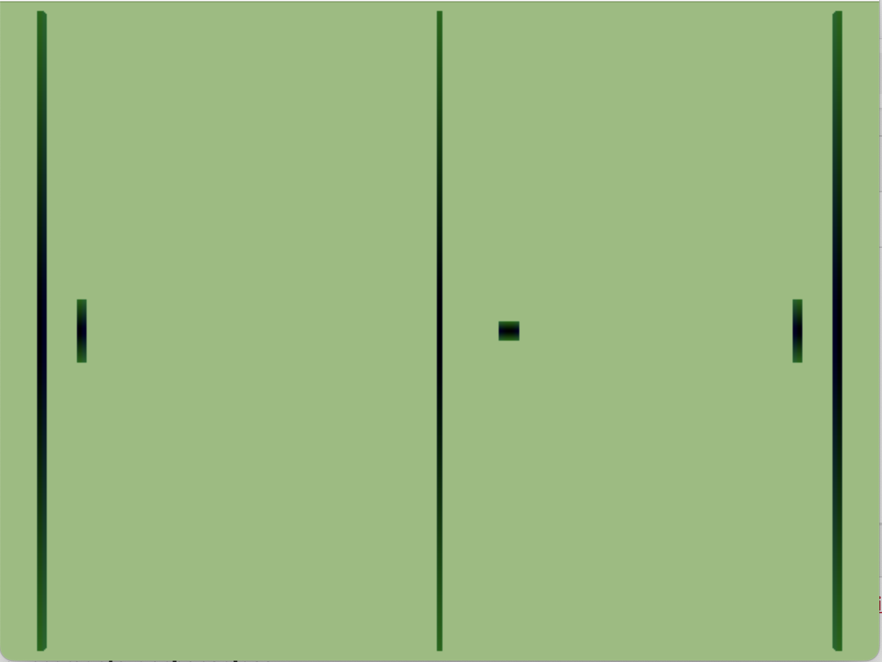 Rudimentary pong game with up and down controls