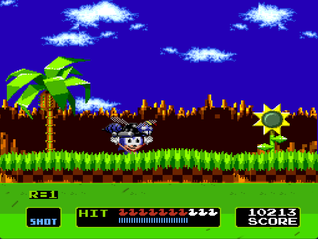 Duck hunt Sonic edition with GameMaker2