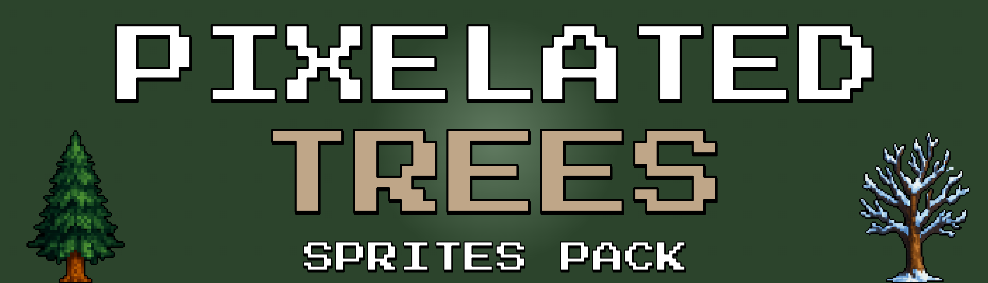 Pixelated Trees Sprites Pack
