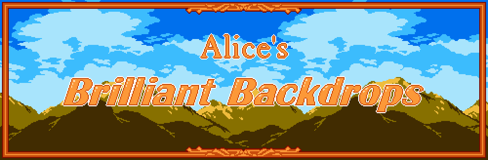 Alice's Brilliant Backdrops - 8-bit Background Assets